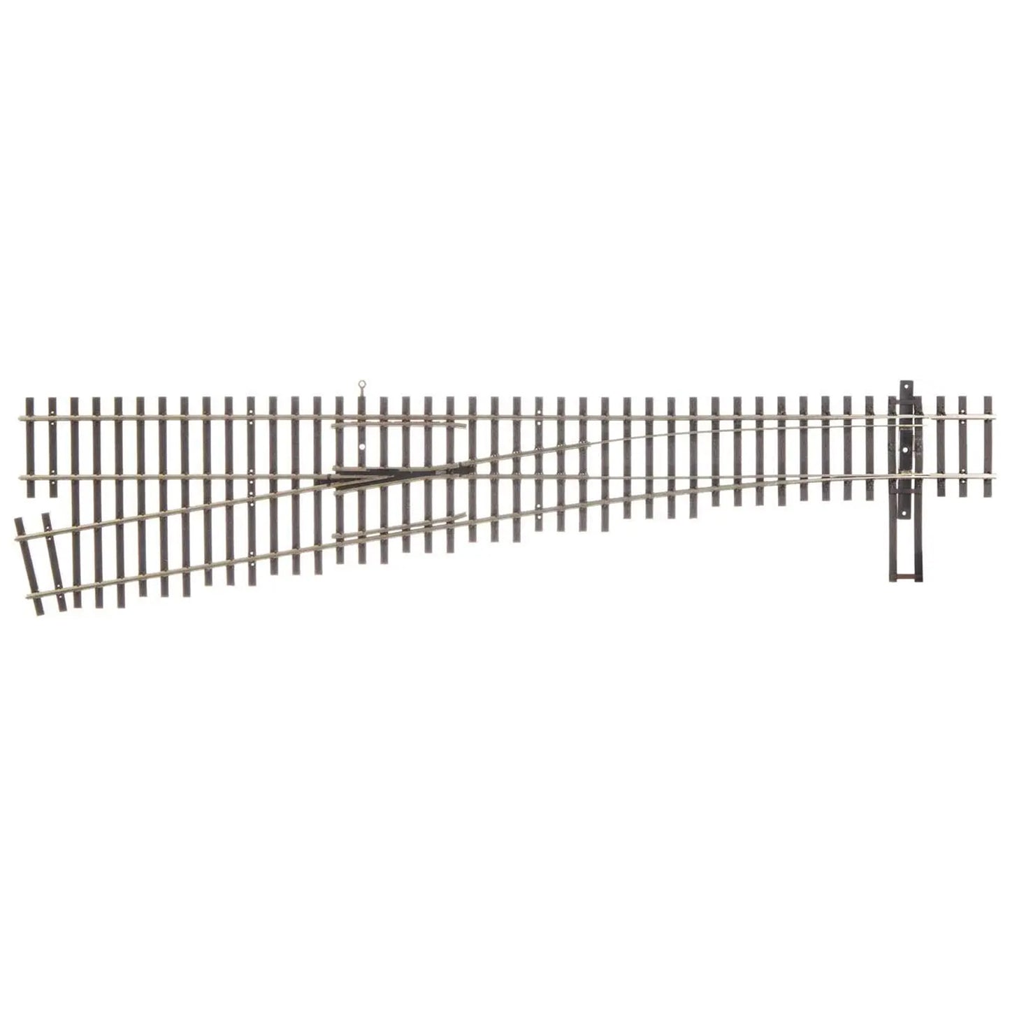 WalthersTrack 948-70017 HO DCC-Friendly #6 Left Hand Turnout, Code 70 Nickel Silver