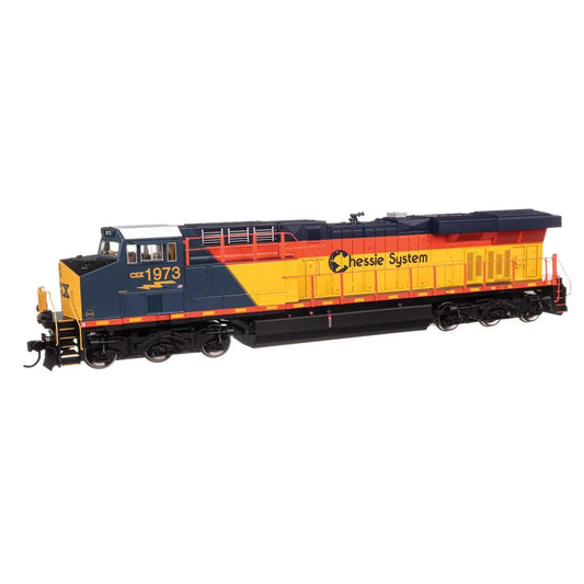 WalthersMainline 910-20228 HO GE ES44AC GEVO, CSX Chessie System Heritage Scheme #1973 (DCC ESU LokSound)
