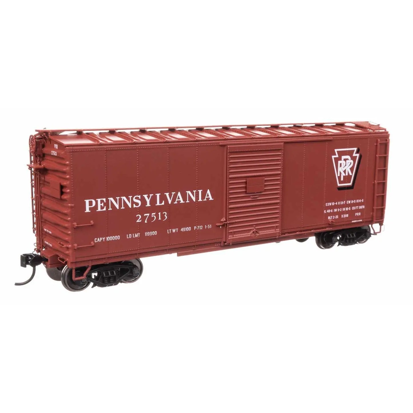 Walthers Proto 920-102307 HO 40' X29B Boxcar, Pennsylvania #27513 (Shadow Keystone Script)