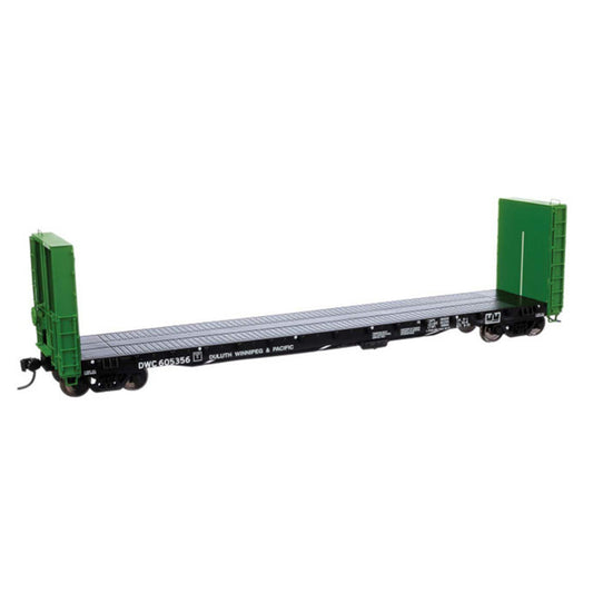 Walthers Proto 920-104354 HO 50' CC&F Bulkhead Flatcar, Duluth, Winnipeg & Pacific #605356
