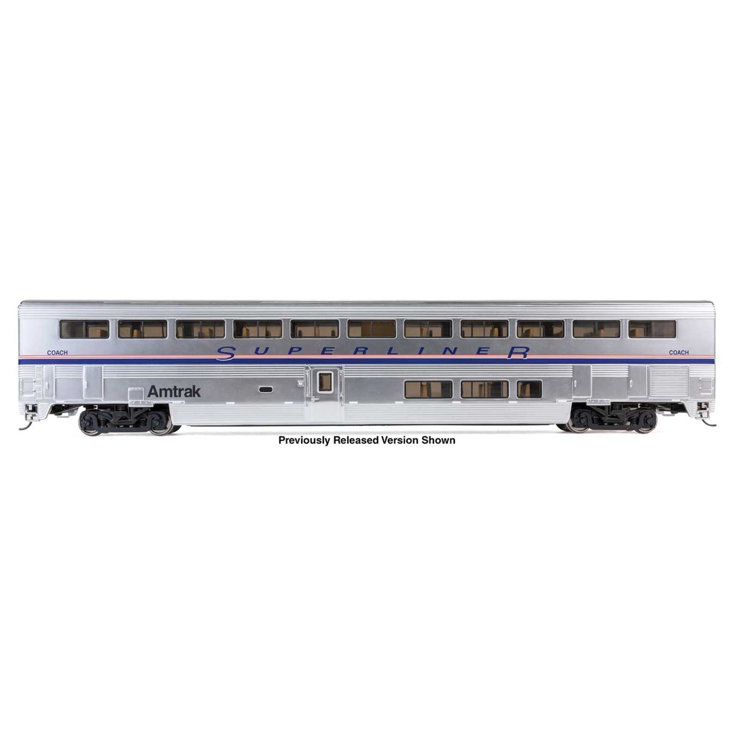 [PREORDER] WalthersProto 920-12062 85' Bombardier Superliner II Coach (Lighted), Amtrak Phase IV #34102