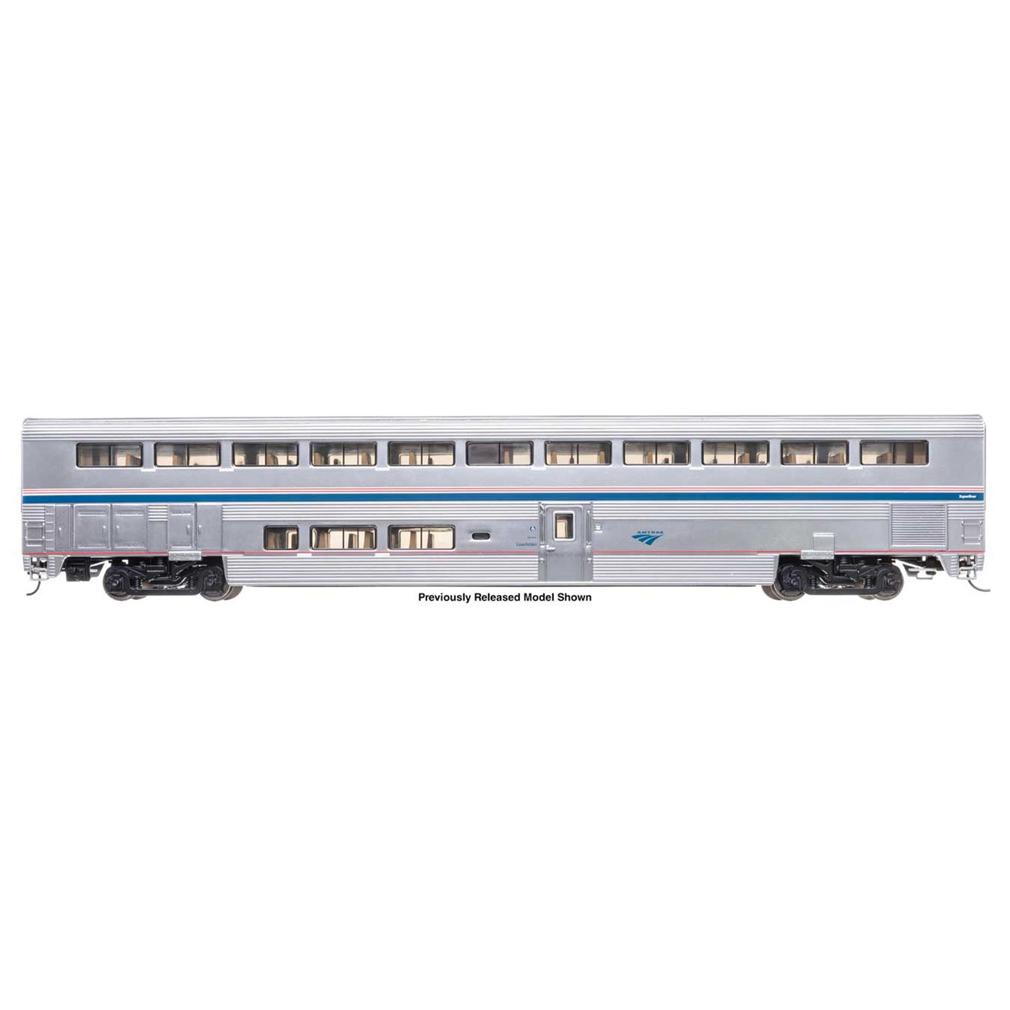 [PREORDER] WalthersProto 920-12065 85' Bombardier Superliner II Coach (Lighted), Amtrak Phase VI #34120