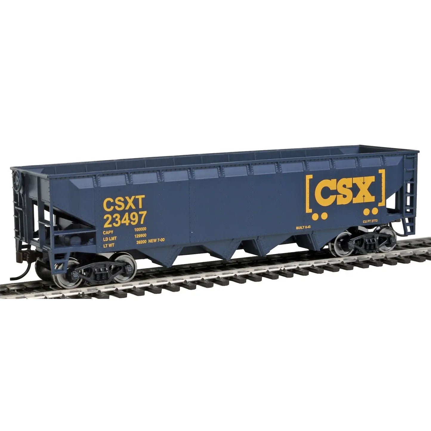 Walthers Trainline 931-1425 HO Offset Hopper Car, CSX #23497
