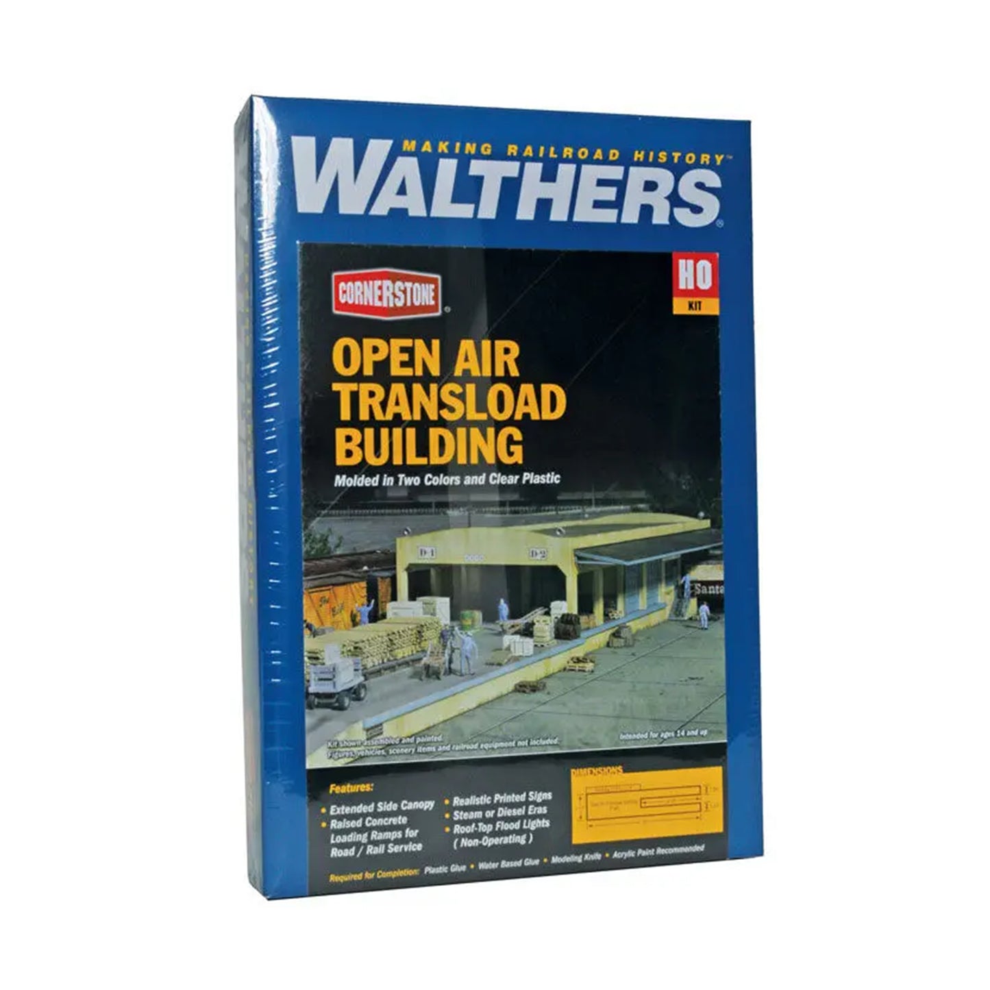 Walthers Cornerstone 933-2918 HO Open Air Transload Building Kit