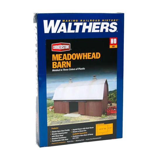 Walthers Cornerstone 933-3330 HO Meadowhead Barn Kit