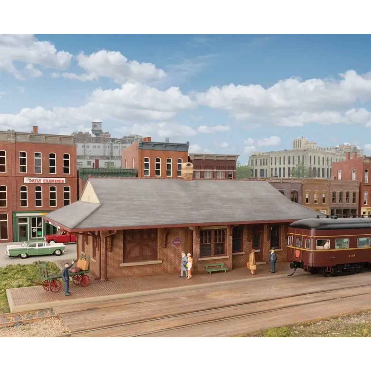 Walthers Cornerstone 933-3553 HO Pennsylvania System Brick Combination Station Kit