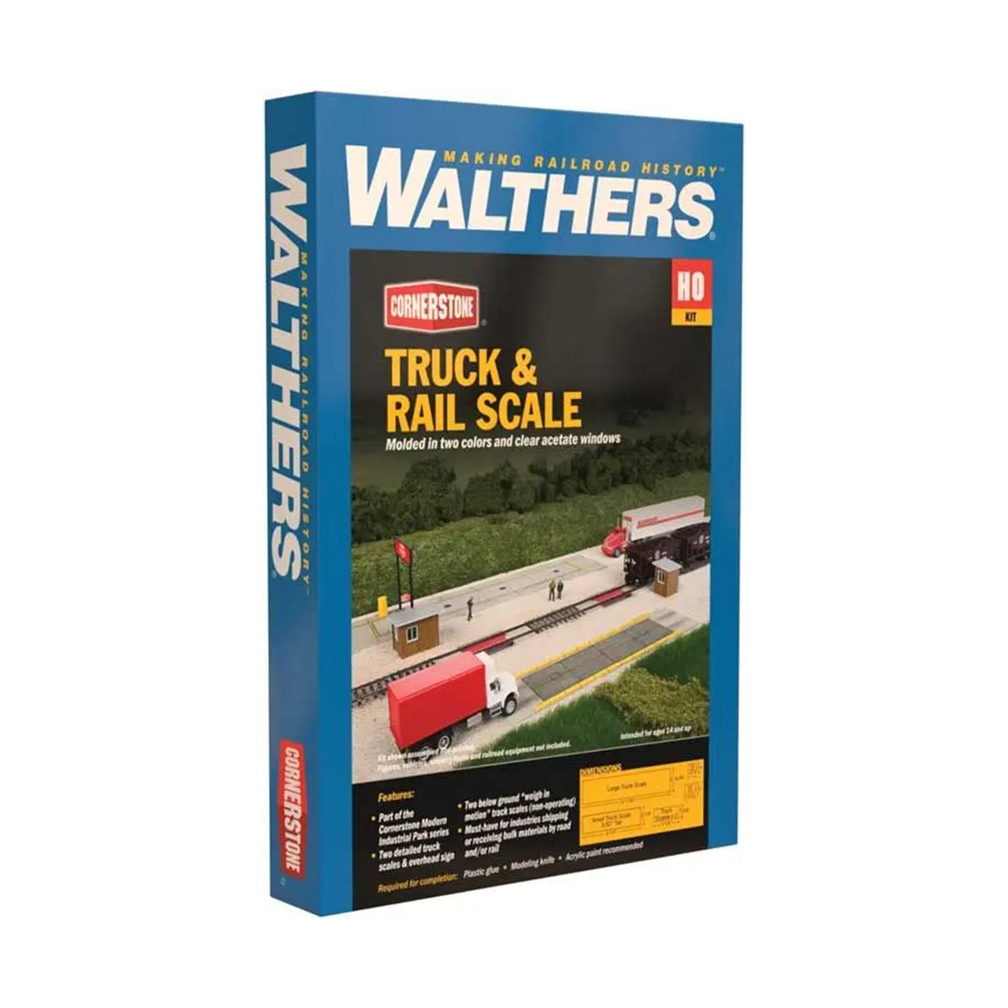 Walthers Cornerstone 933-4068 HO Truck & Rail Scale Kit