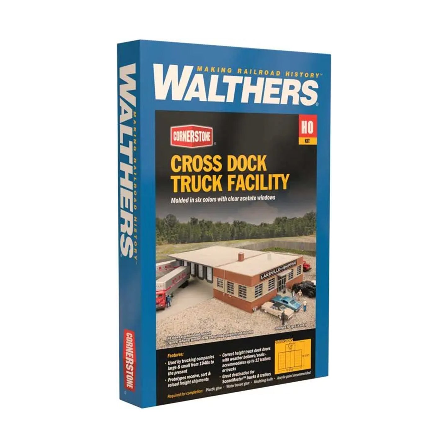Walthers Cornerstone 933-4131 HO Cross Dock Truck Facility Kit