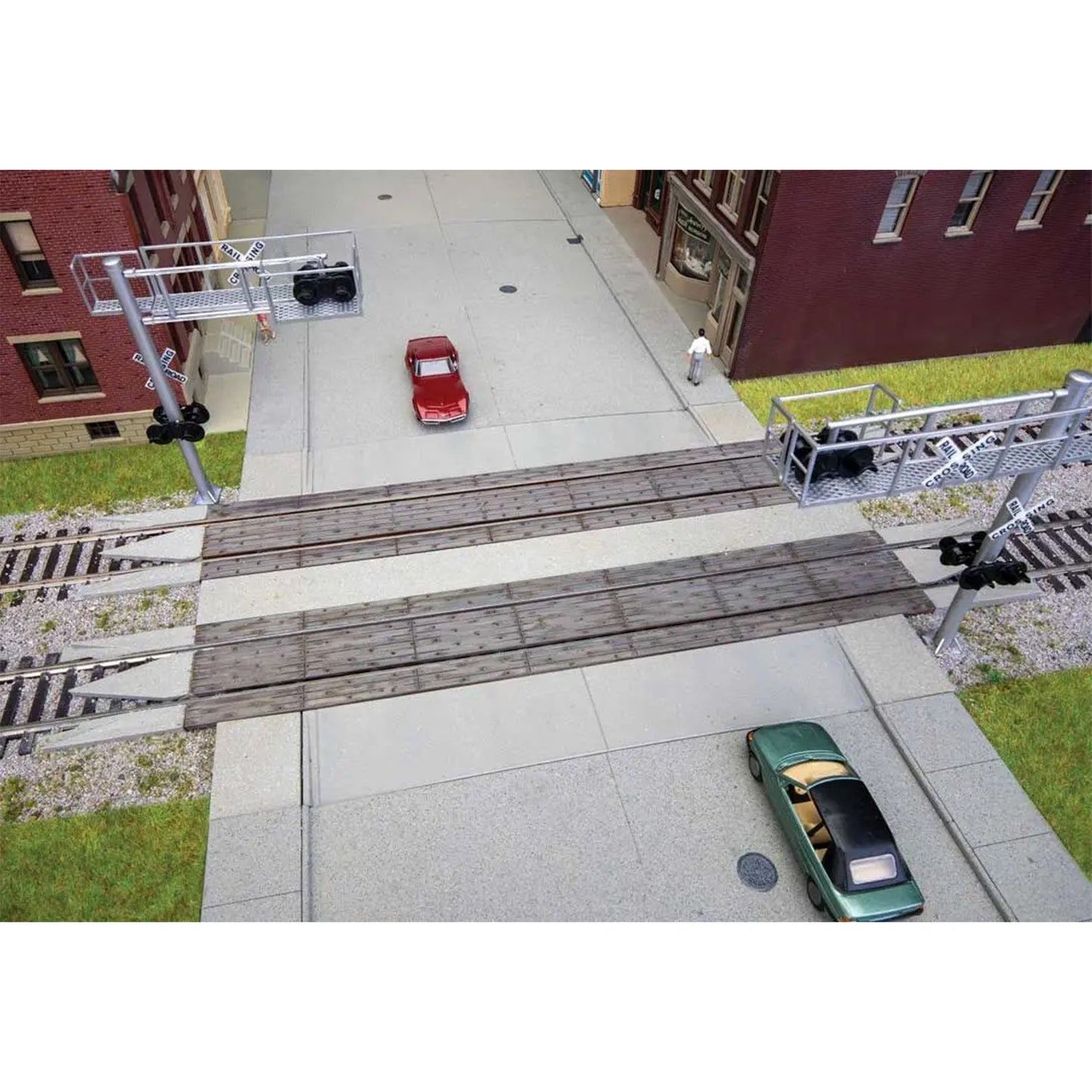 Walthers Track 948-83113 HO Modern Wood Crossing with Rerailer Kit, 2pk