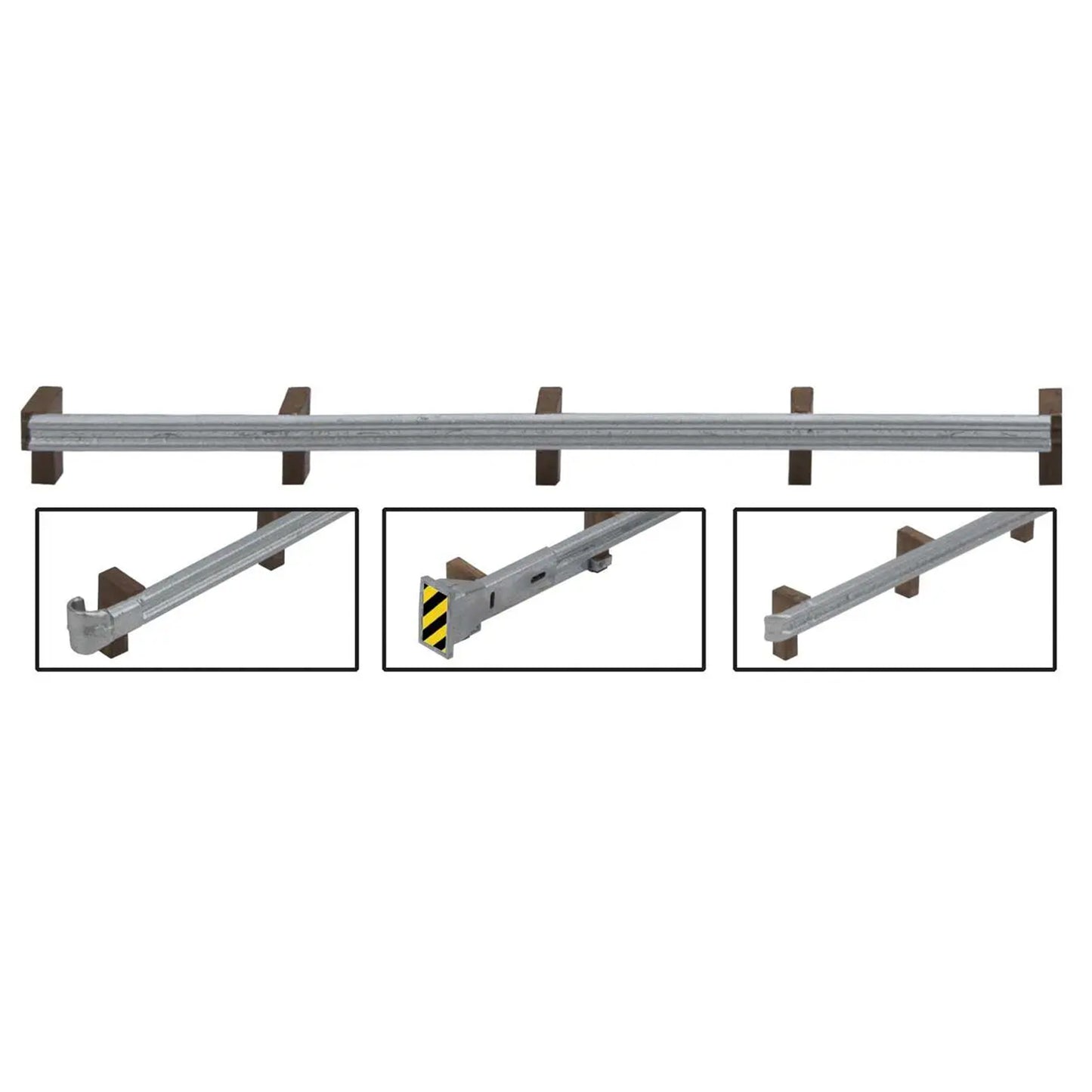 Walthers SceneMaster 949-4176 HO Roadway Guardrails Kit, 200 Scale Feet