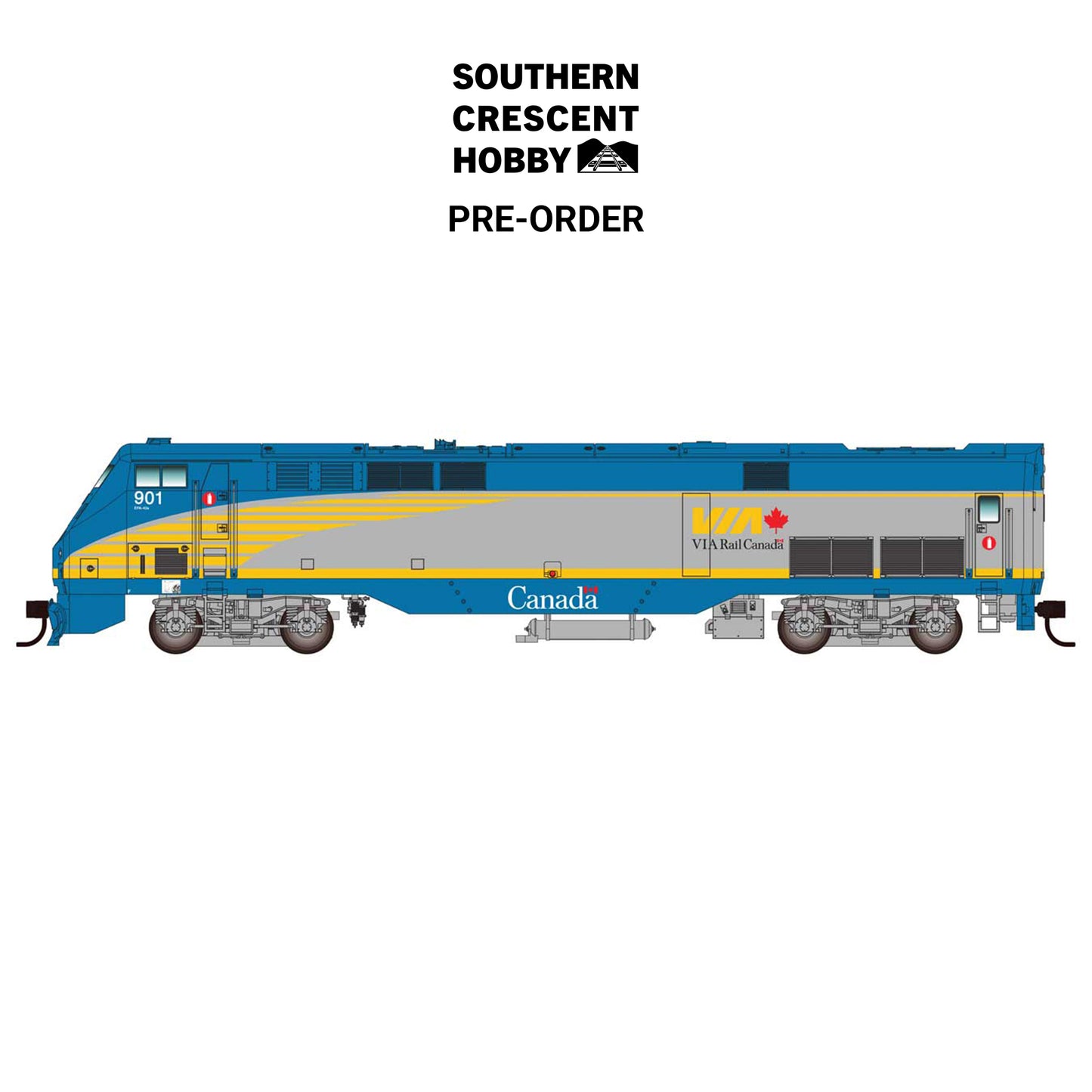 [PREORDER] WalthersMainline 910-21309 HO GE P42 Locomotive, VIA Rail Canada #901, DCC/Sound