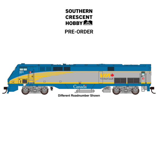 [PREORDER] WalthersMainline 910-22309 HO GE P42 Locomotive, VIA Rail Canada #907, Standard DC Silent (DCC-Ready)