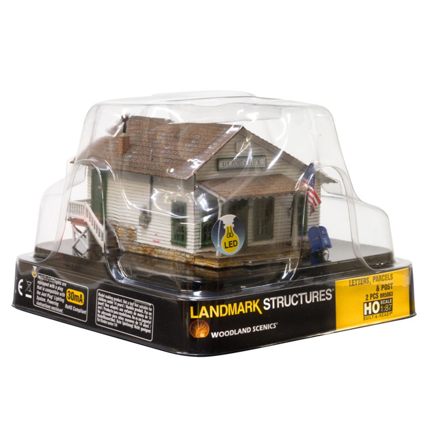 Woodland Scenics Landmark Structures BR5063 HO Letters, Parcels & Post - Assembled w/ LED Lighting