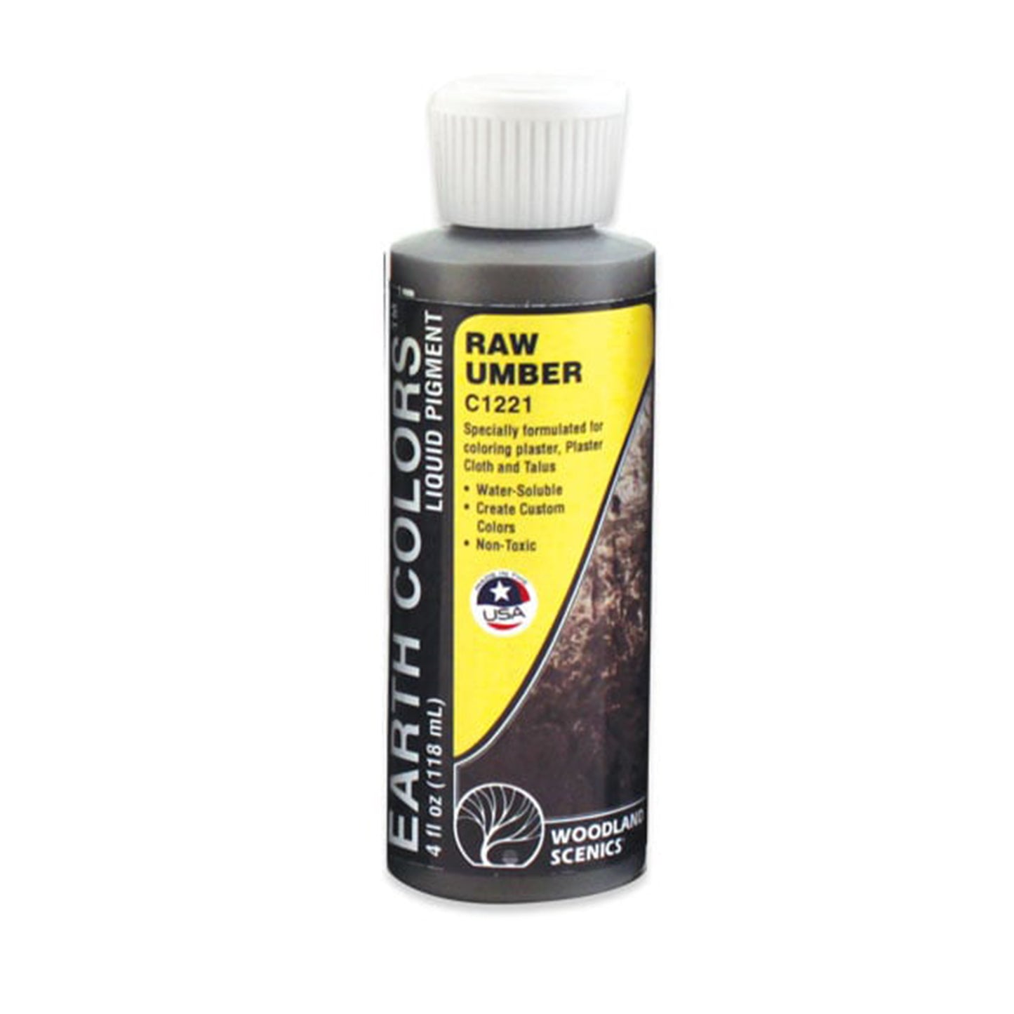 Woodland Scenics C1221 Liquid Pigment, Raw Umber 4oz