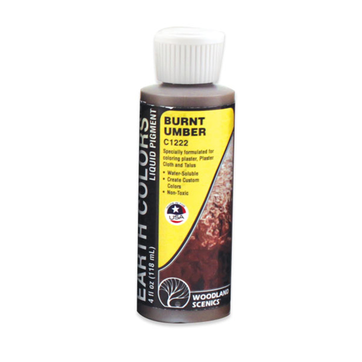 Woodland Scenics C1222 Liquid Pigment, Burnt Umber 4oz