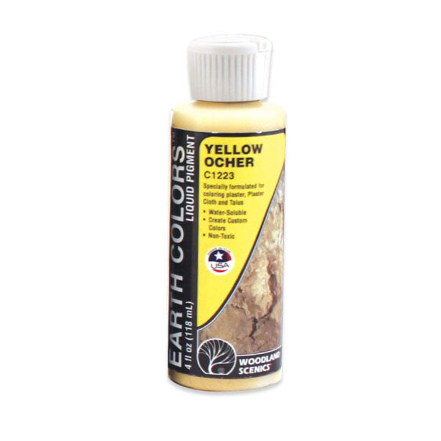 Woodland Scenics C1223 Liquid Pigment, Yellow Ocher 4oz