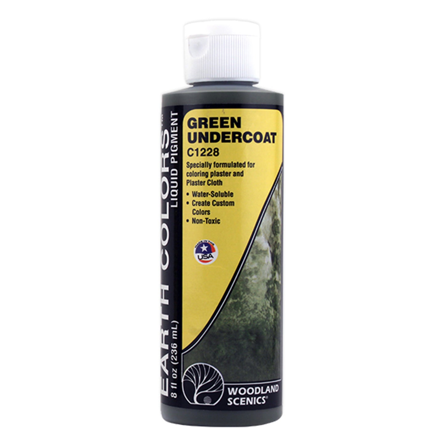 Woodland Scenics C1228 Liquid Pigment, Green Undercoat 8oz
