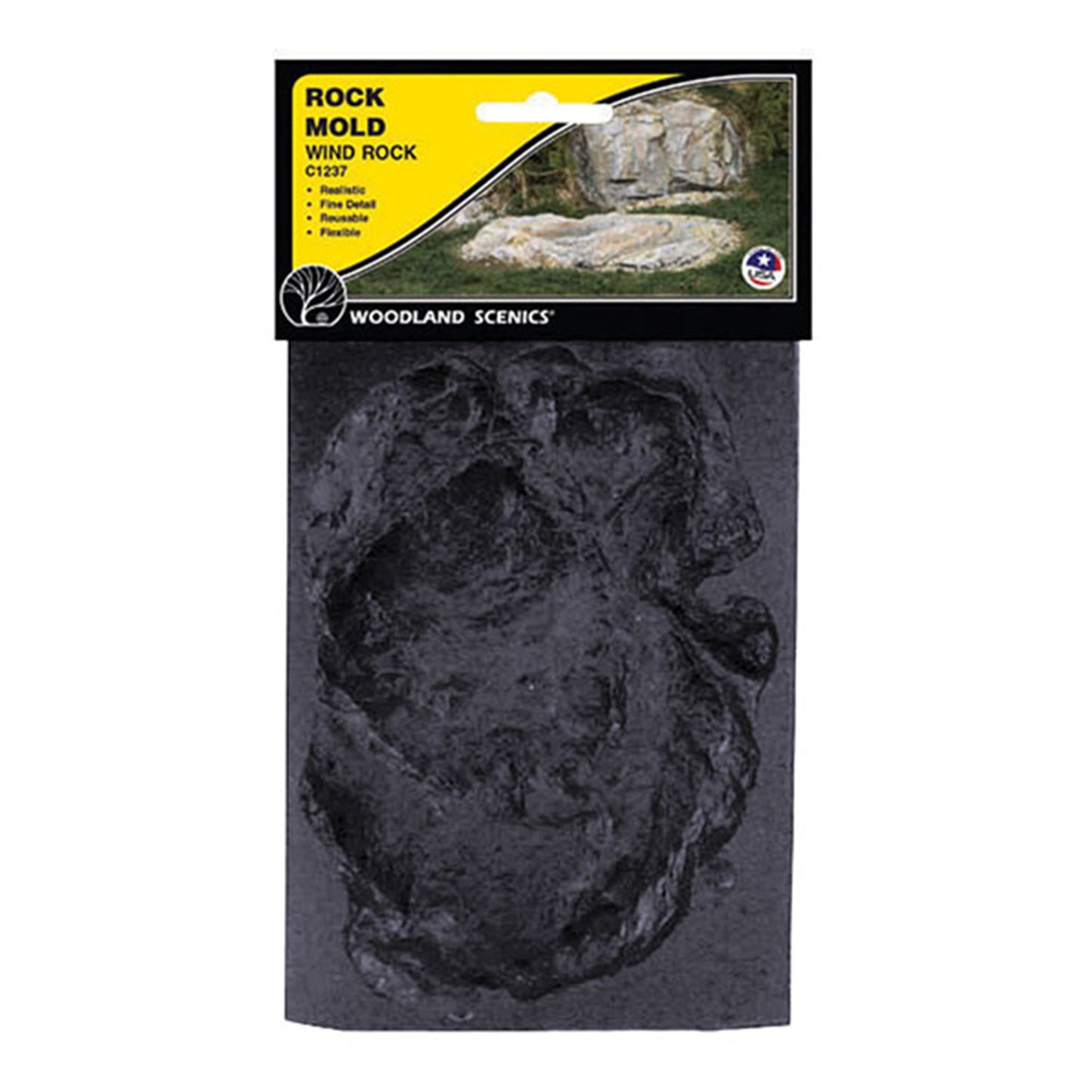 Woodland Scenics C1237 Rock Mold, Wind Rock
