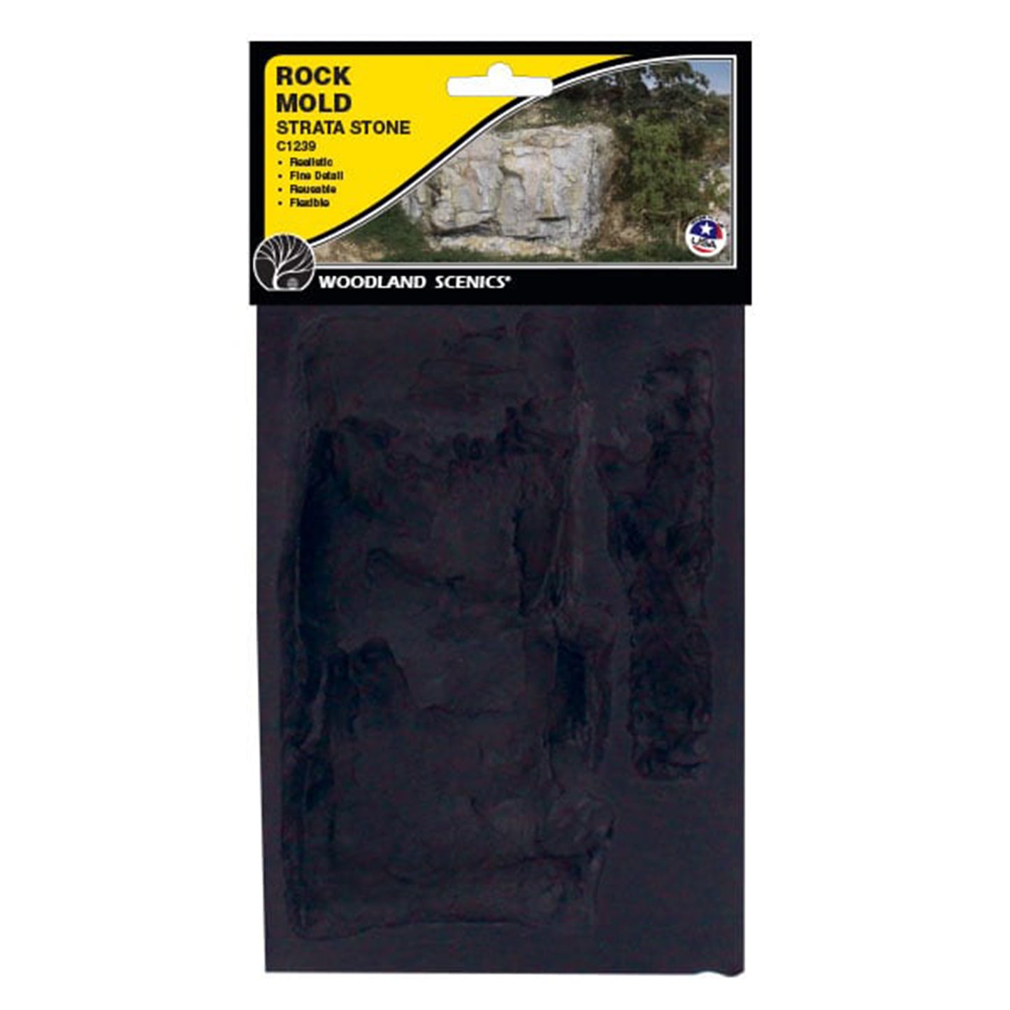 Woodland Scenics C1239 Rock Mold, Strata Stone