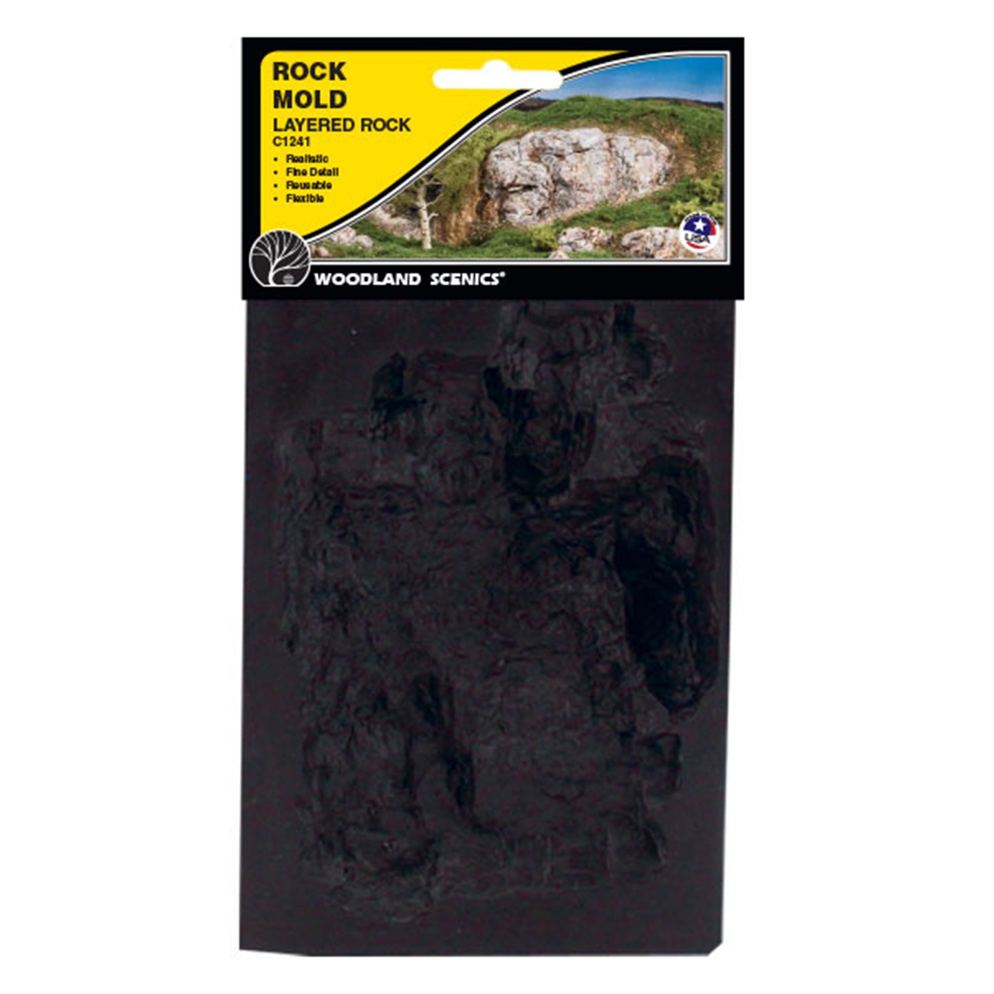 Woodland Scenics C1241 Rock Mold, Layered Rock