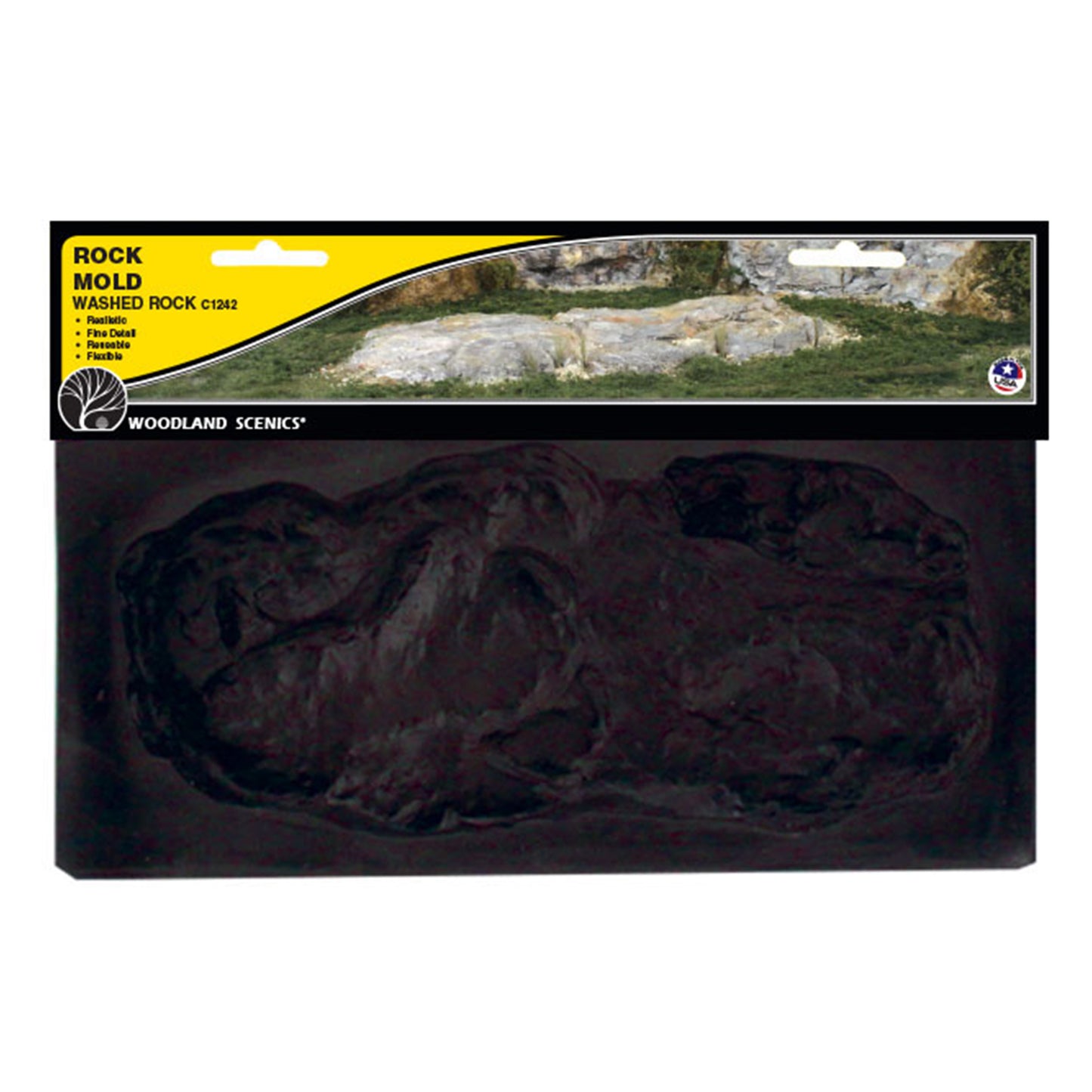 Woodland Scenics C1242 Rock Mold, Washed Rock