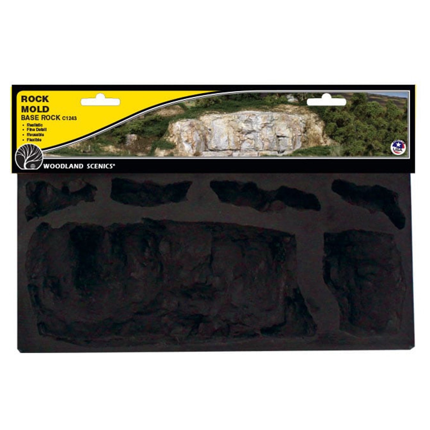 Woodland Scenics C1243 Rock Mold, Base Rock