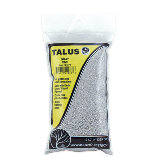 Woodland Scenics C1278 Talus, Fine Gray 21.7 in³ Bag