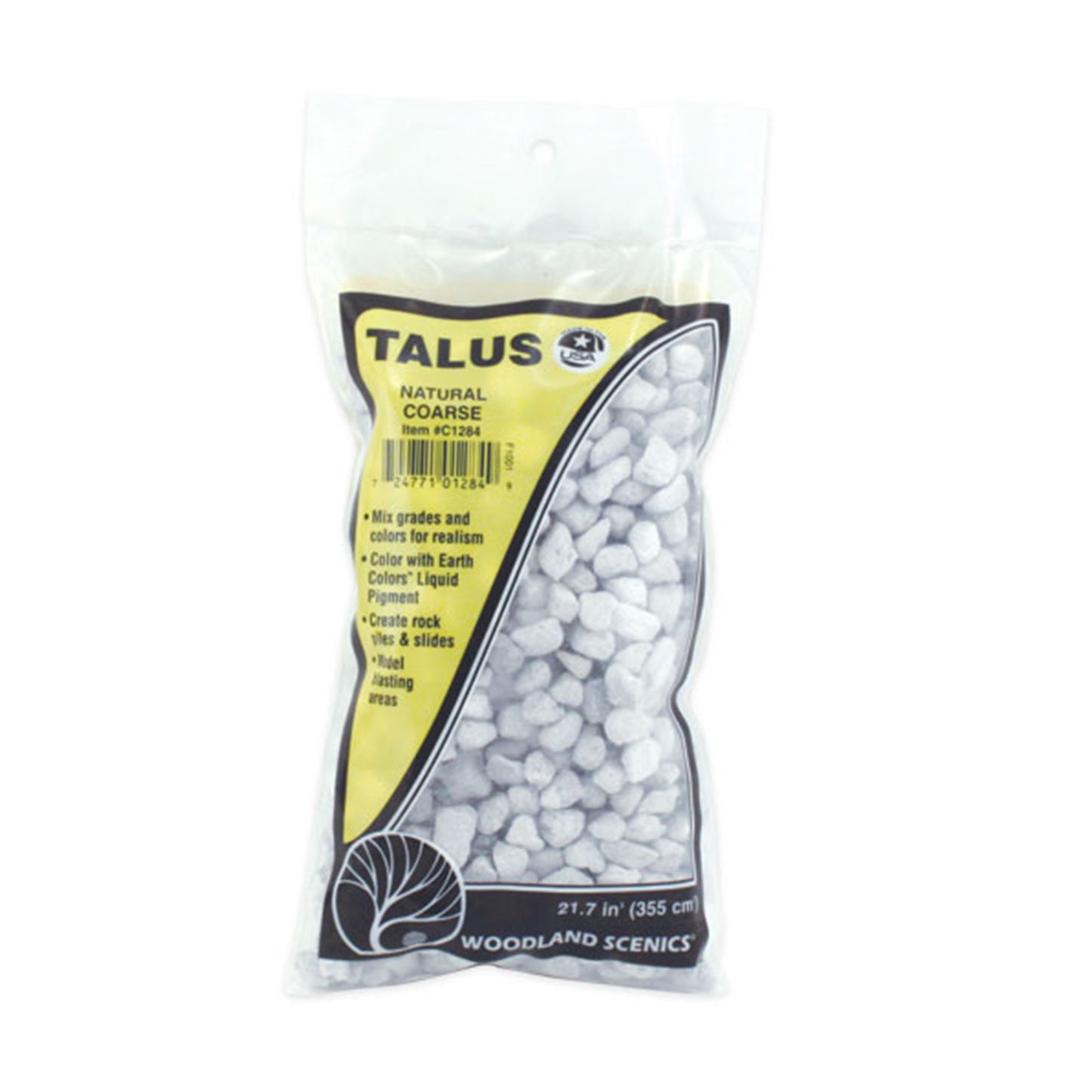 Woodland Scenics C1284 Talus, Coarse Natural 21.7 in³ Bag