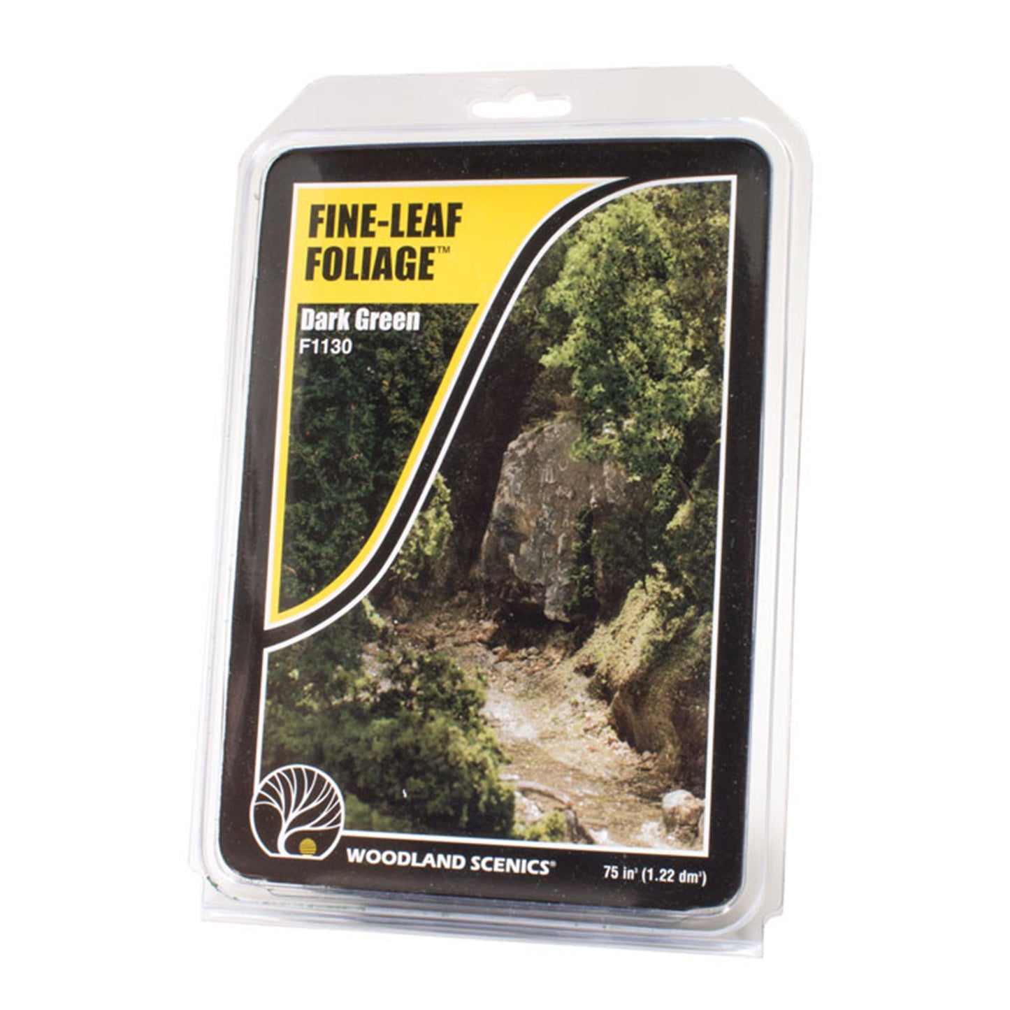 Woodland Scenics F1130 Fine-Leaf Foliage, Dark Green 75 in³