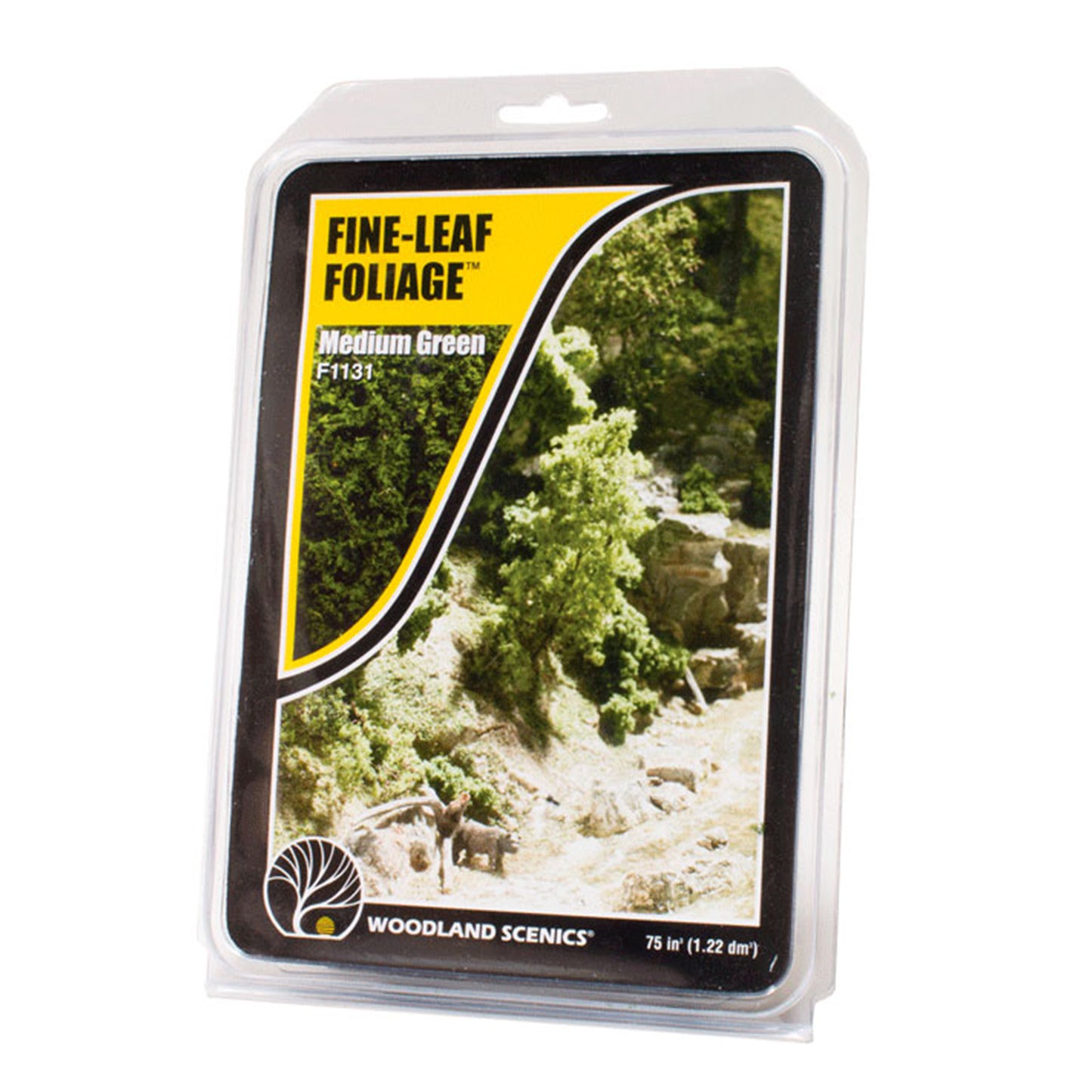 Woodland Scenics F1131 Fine-Leaf Foliage, Medium Green 75 in³