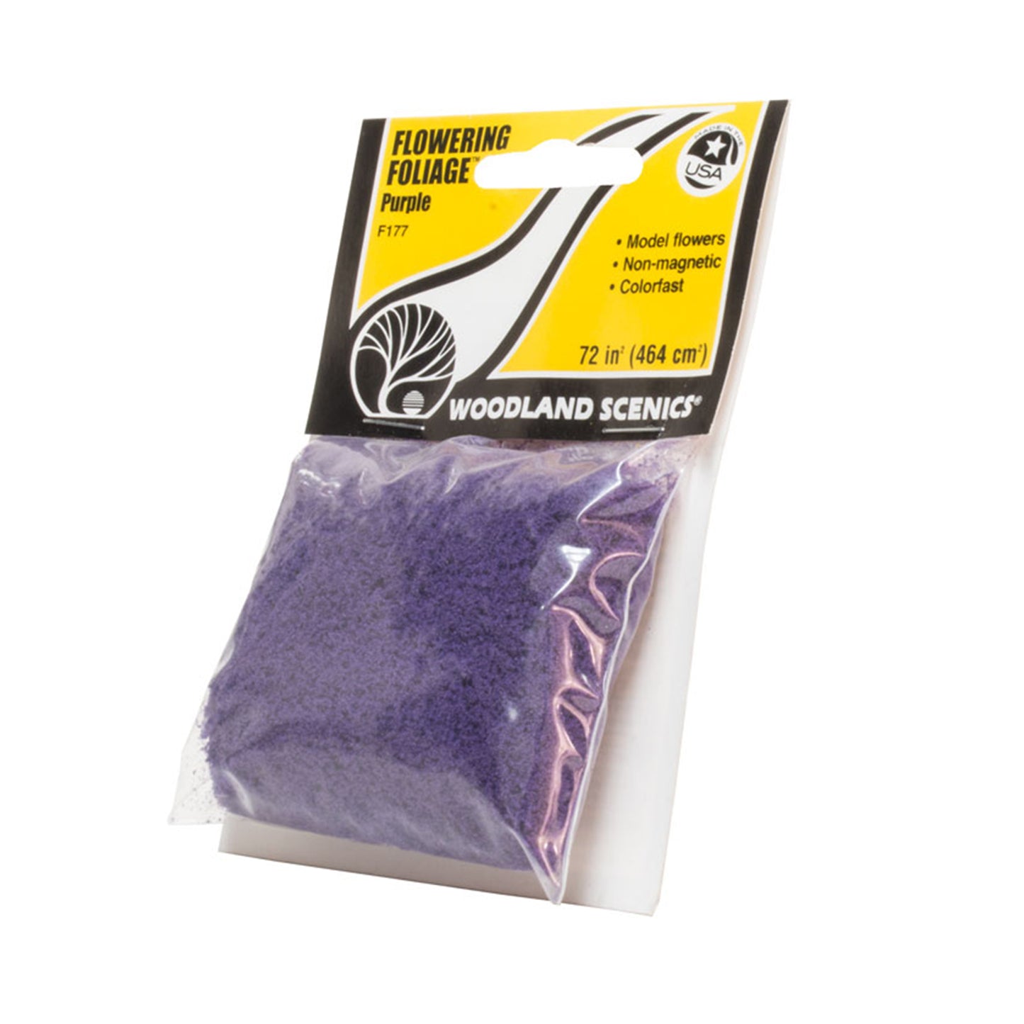Woodland Scenics F177 Flowering Foliage, Purple 72 in² Bag