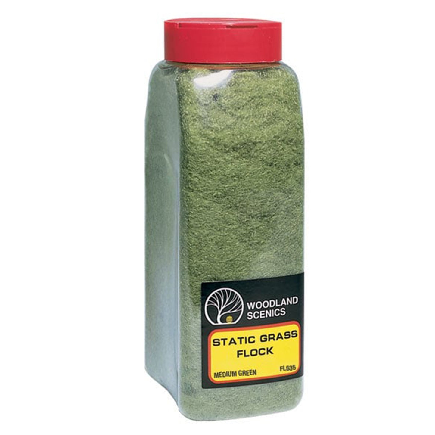 Woodland Scenics FL635 Static Grass Flock, Medium Green