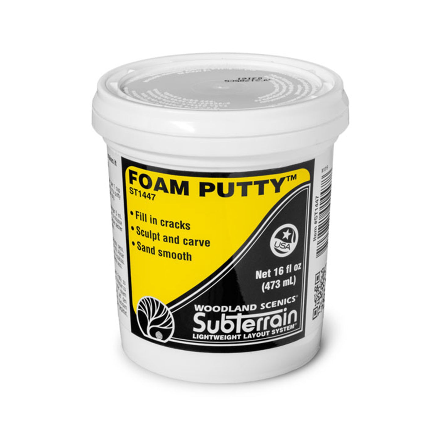 Woodland Scenics Subterrain System ST1447 Foam Putty, 16oz