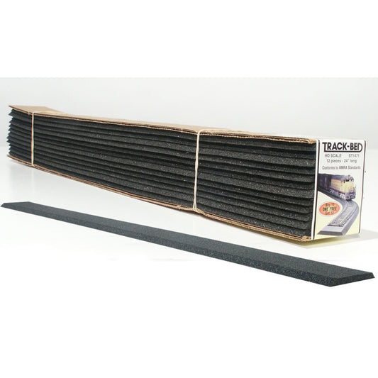 Woodland Scenics Subterrain System ST1471 Track-Bed™ Strips (Standard Pack) - HO Scale, 12pc