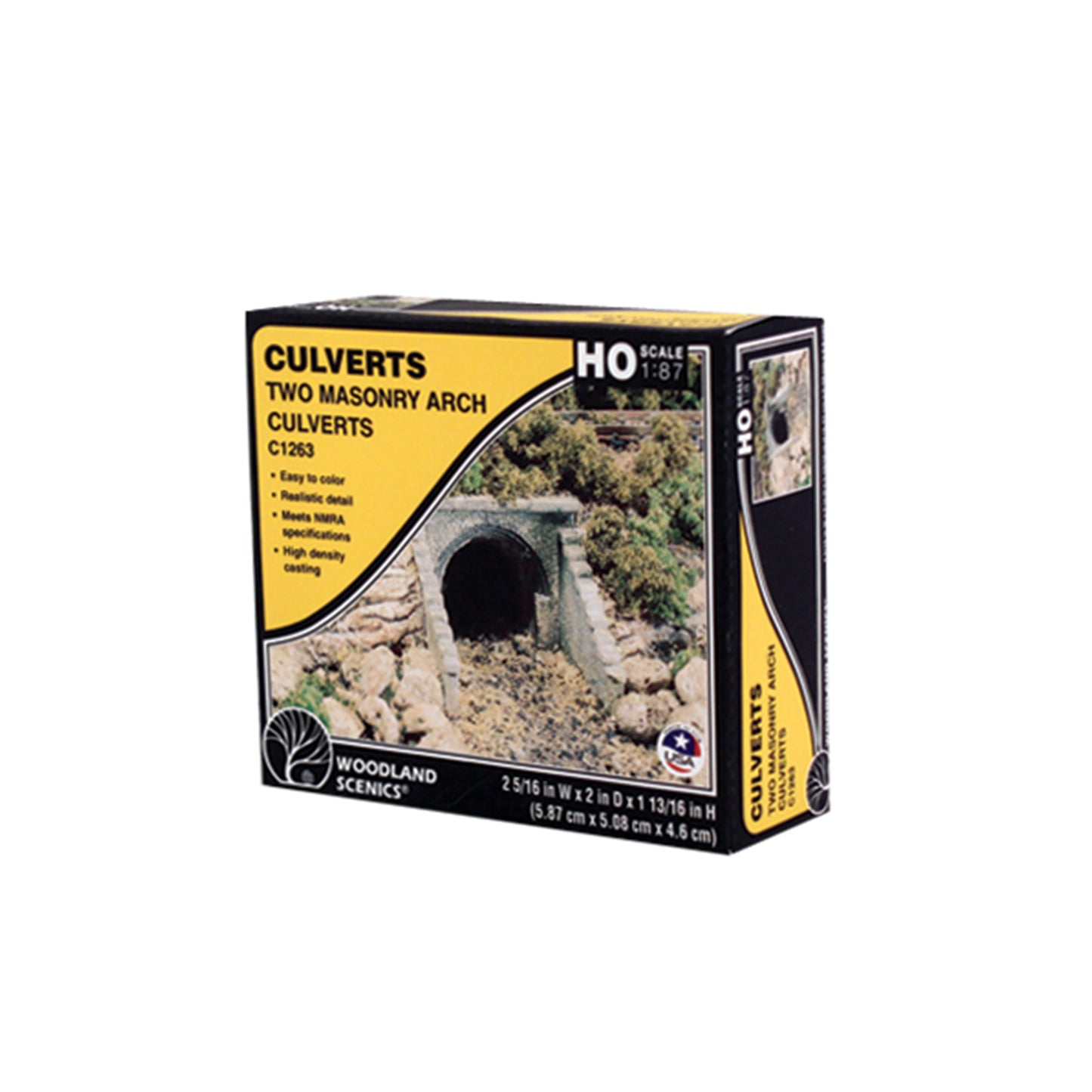 Woodland Scenics C1263 HO Culverts, Masonry Arch 2pcs