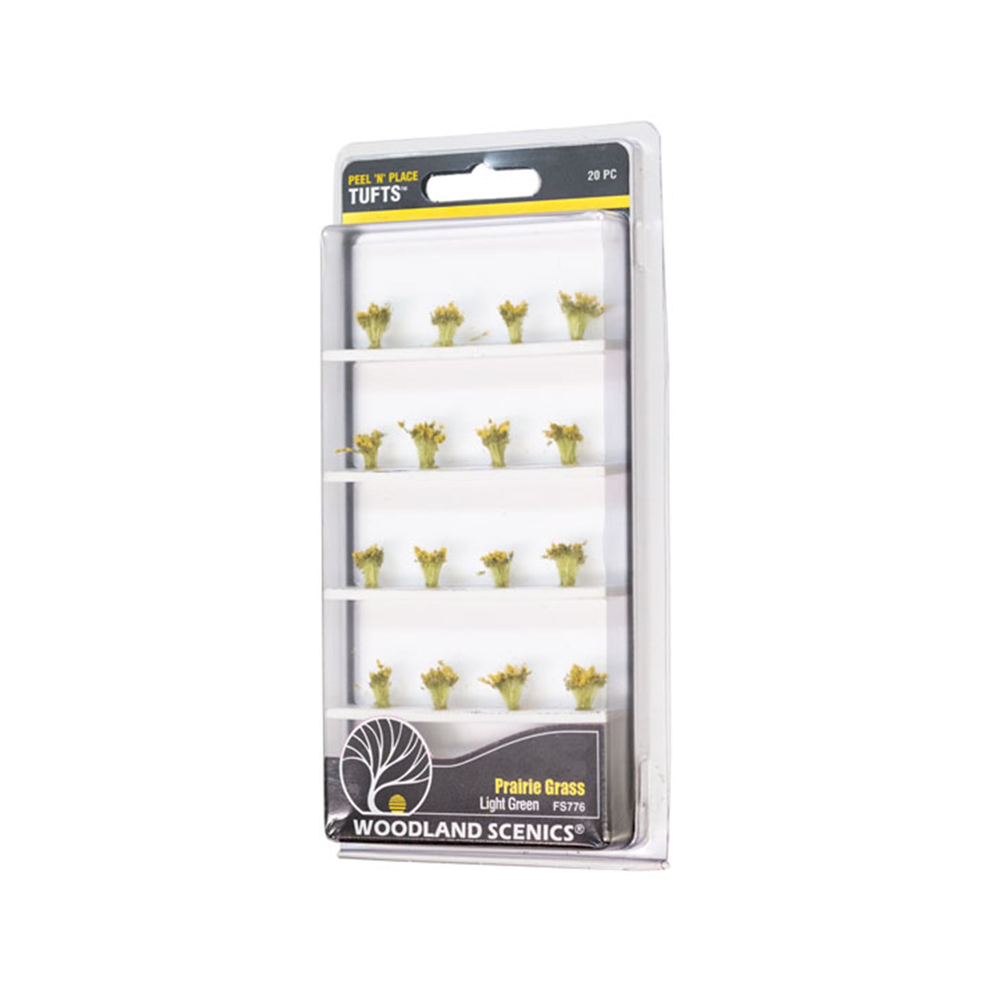 Woodland Scenics FS776 Peel 'n' Place® Tufts, Light Green Prairie Grass