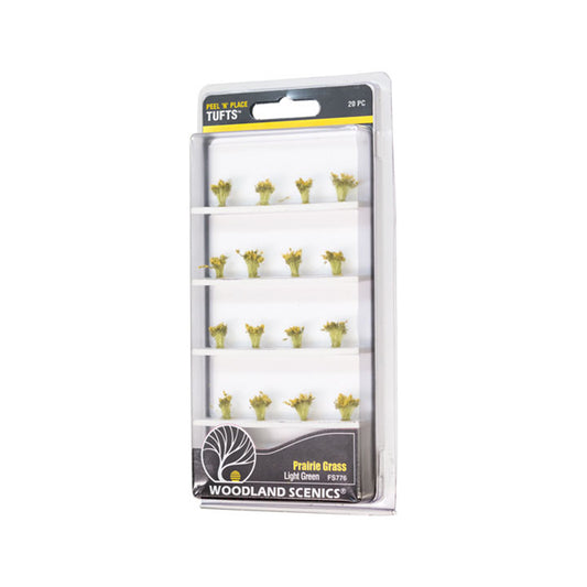 Woodland Scenics FS776 Peel 'n' Place® Tufts, Light Green Prairie Grass