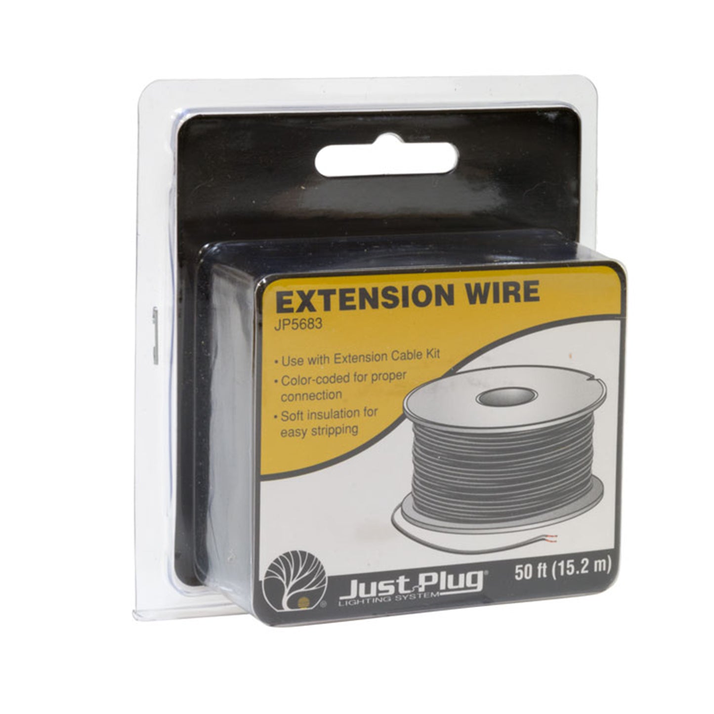 Woodland Scenics JP5683 Just Plug® Lighting System Extension Wire, 50ft