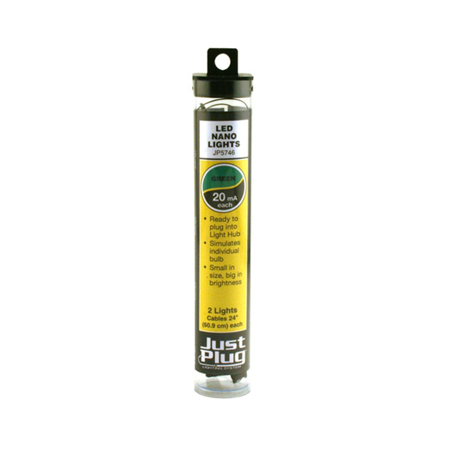Woodland Scenics JP5746 Just Plug® Lighting System Green LED Nano Lights, 2pk