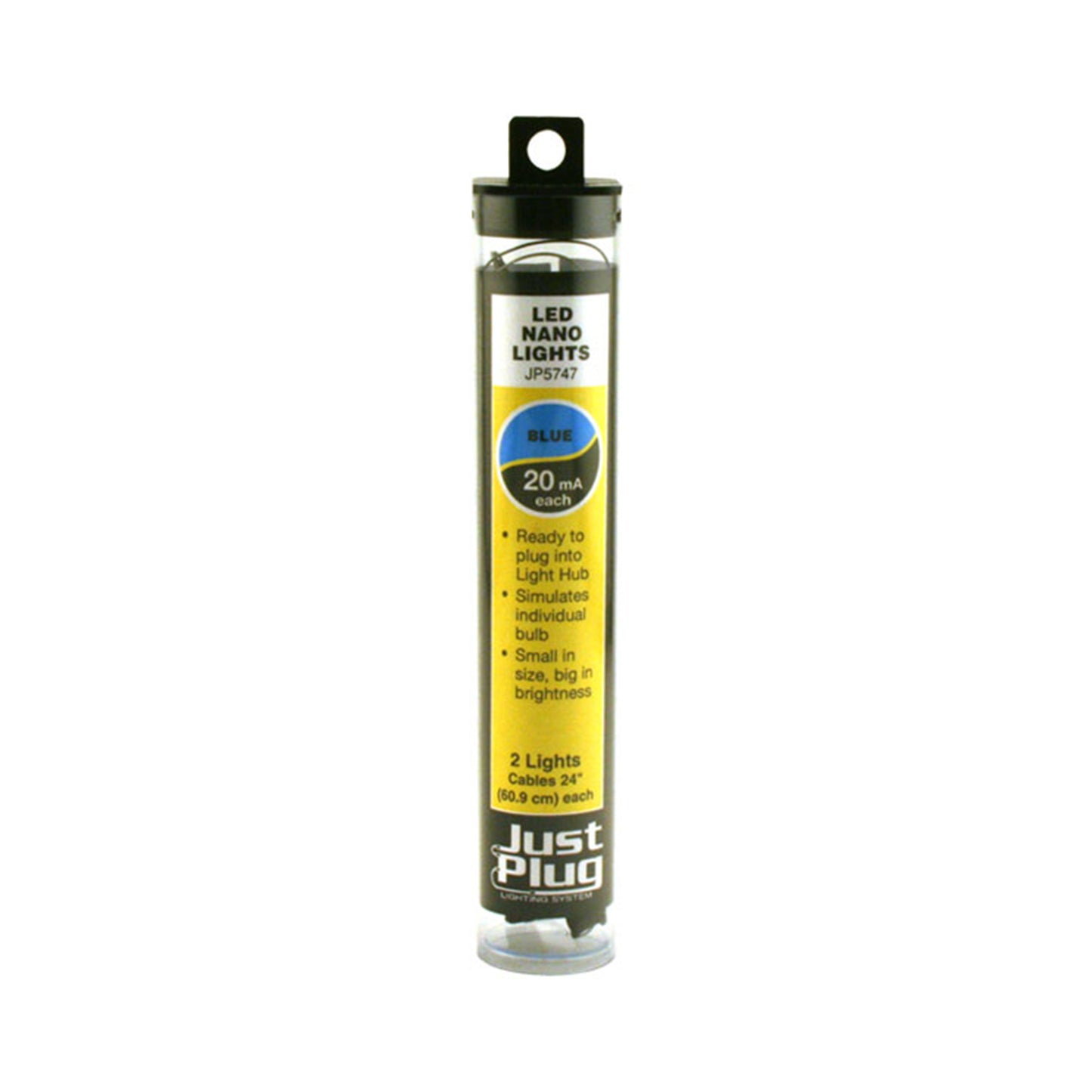 Woodland Scenics JP5747 Just Plug® Lighting System Blue LED Nano Lights, 2pk