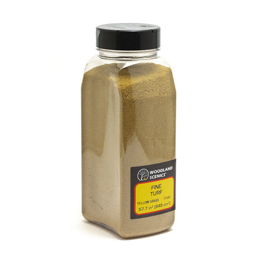 Woodland Scenics T1343 Fine Turf, Yellow Grass 57.7 in³ Shaker