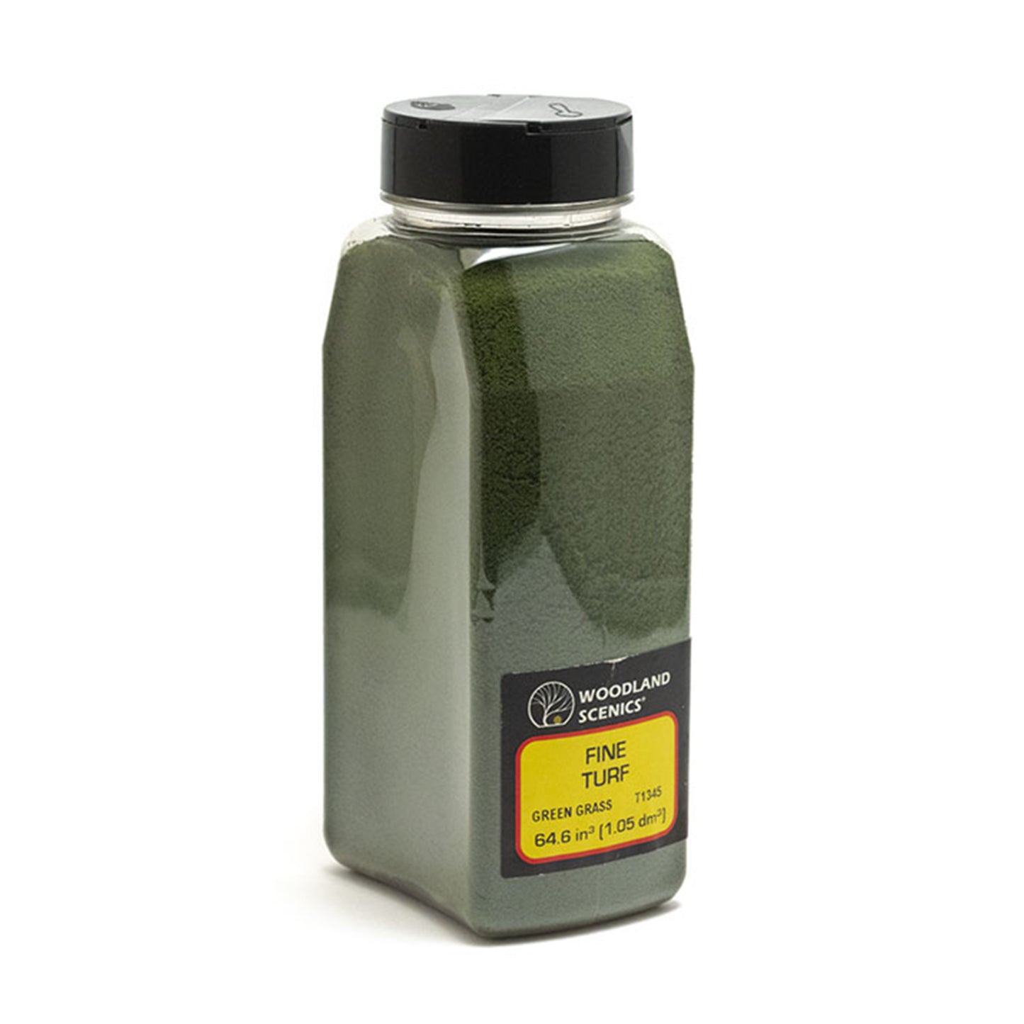 Woodland Scenics T1345 Fine Turf, Green Grass 57.7 in³ Shaker