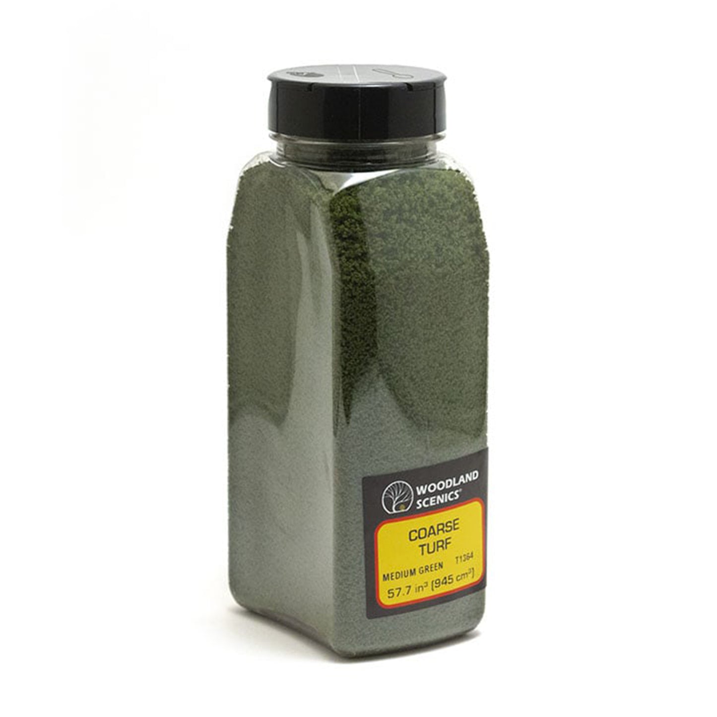 Woodland Scenics T1364 Coarse Turf, Medium Green 57.7 in³ Shaker